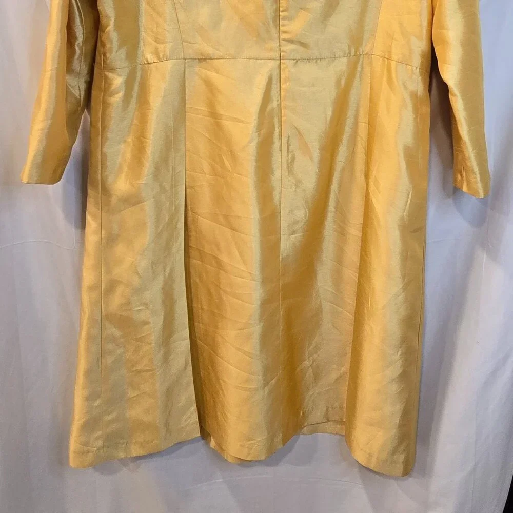 Vintage Mystique Collection By Ben Marc Dress Gold Size 20 Gems Church Dress - Picture 8 of 8